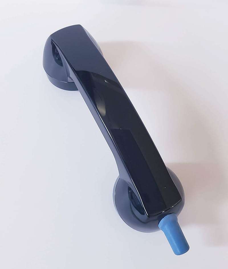 Retro Telephone Handset Black - Image 3