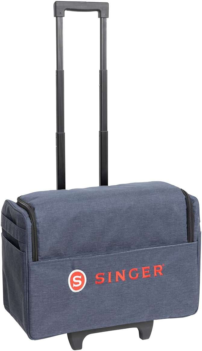 SINGER® Universal Sewing Machine Carrying Case with Wheels, 20.5" | Durable, Padded Roller Bag with Retractable Handle & Wheels | Perfect for Travel & Storage - Image 1