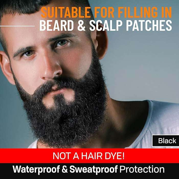 Beard Pen Filler for Men - Barber Styling Grooming Pencil, Waterproof & Sweat Proof, Long Lasting, Natural Finish, Cover Beard & Scalp Patches - Black, 1 Pack - Image 5