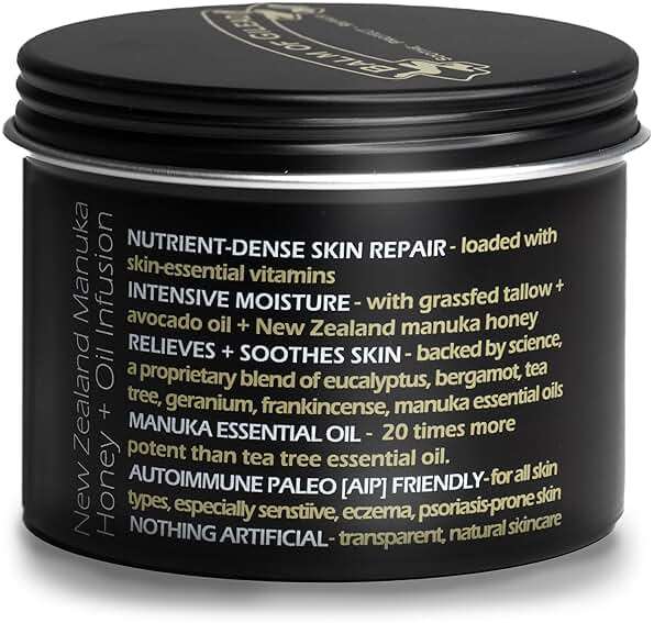 BALM OF GILEAD Manuka Eczema Honey Cream - Moisturizer for Sensitive Skin, Eczema, Psoriasis & Dermatitis - Manuka Honey Ointment, Grassfed Tallow - Image 2