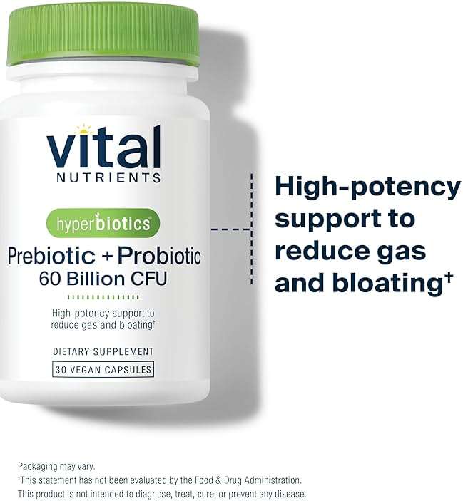 Hyperbiotics Vital Nutrients Prebiotic and Probiotic for Women and Men | 60 Billion CFU | Pre and Probiotics Supports Digestive Health, Constipation, Diarrhea, Gas & Bloating* | 30 Vegan Capsules - Image 4