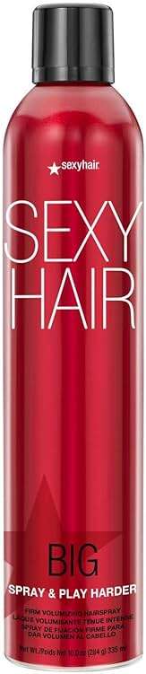 SexyHair Big Spray & Play Harder Firm Volumizing Hairspray | All Day Hold and Shine | Up to 72 Hour Humidity Resistance - Image 1