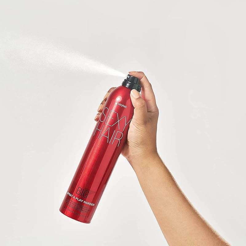 SexyHair Big Spray & Play Harder Firm Volumizing Hairspray | All Day Hold and Shine | Up to 72 Hour Humidity Resistance - Image 3