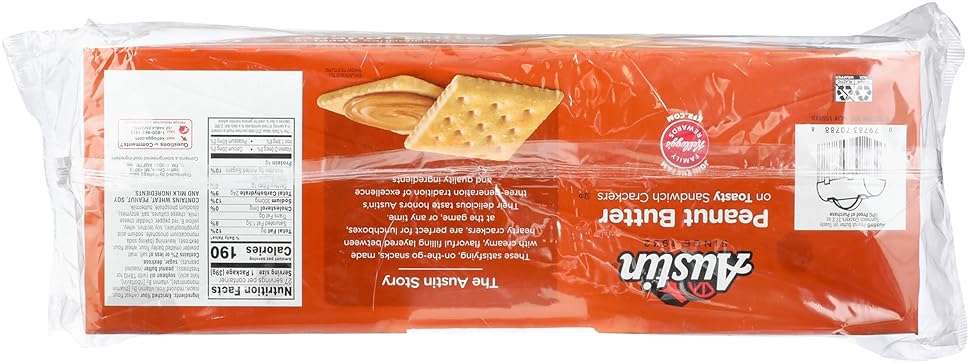Austin Peanut Butter Crackers on Toasty Crackers 1.38 (27 count) - Image 2