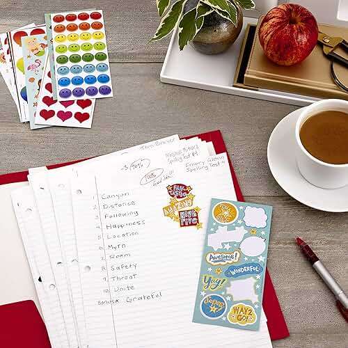 Hallmark Stickers for Kids (Pack of 258 Stickers, 16 Sheets—Mermaids, Rainbows, Hearts, Dogs, Cats, Donuts) - Image 2