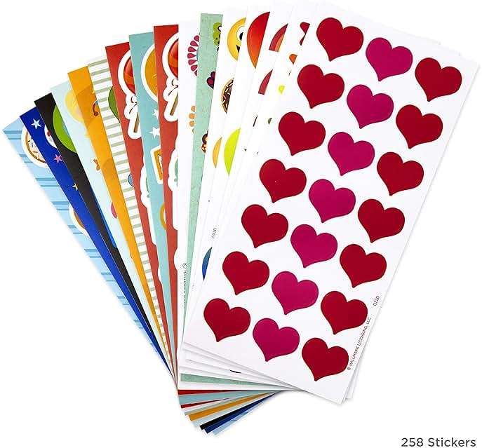 Hallmark Stickers for Kids (Pack of 258 Stickers, 16 Sheets—Mermaids, Rainbows, Hearts, Dogs, Cats, Donuts) - Image 4