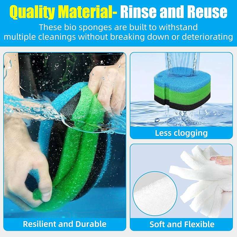 AQUANEAT Replacement Canister Filter Polishing Pads Compatible with MarineLand Magniflow Canister Filters C-360 and 400 Filter Floss Media - Image 4