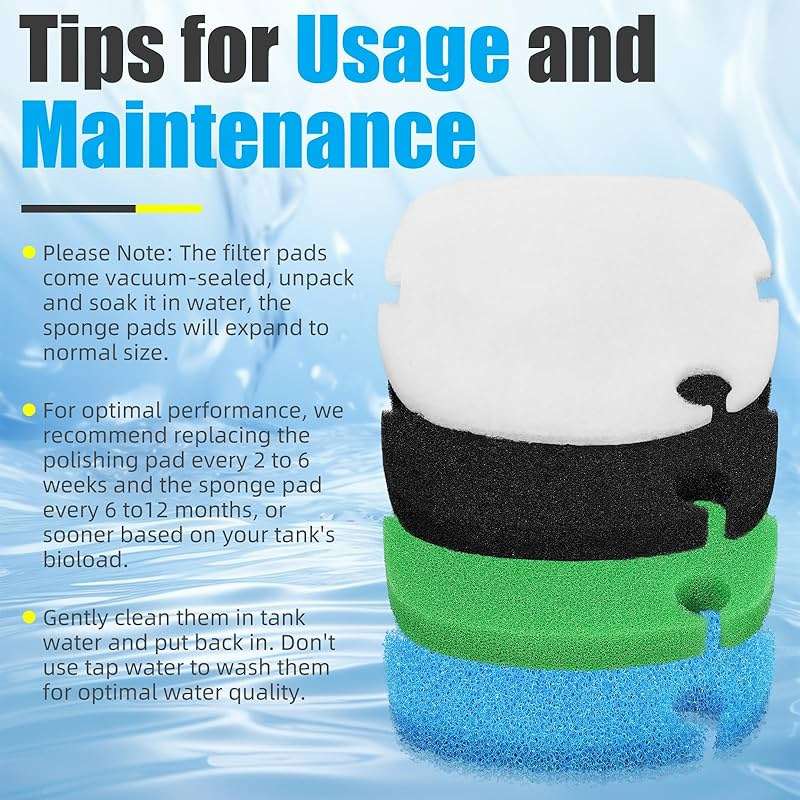 AQUANEAT Replacement Canister Filter Polishing Pads Compatible with MarineLand Magniflow Canister Filters C-360 and 400 Filter Floss Media - Image 5