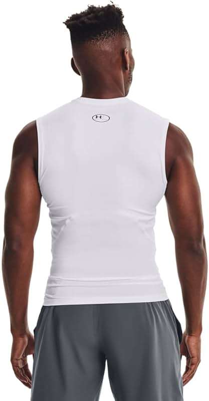 Under Armour Men's HeatGear Compression Sleeveless T-Shirt - Image 2
