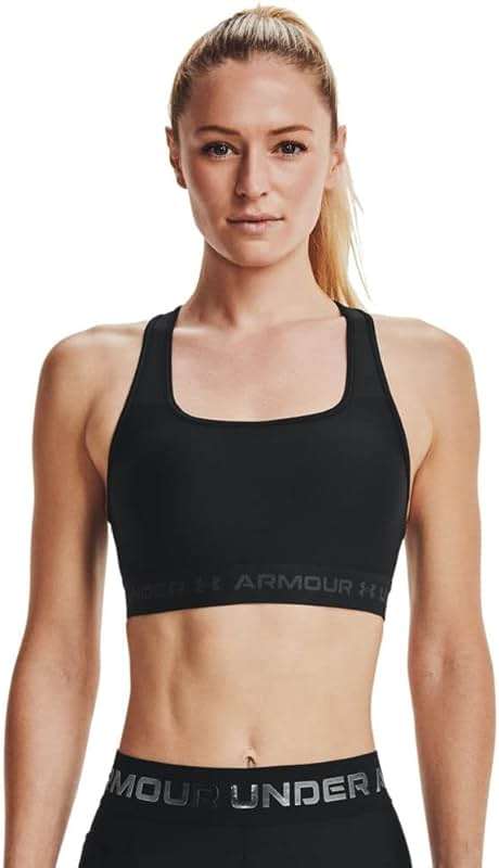 Under Armour Women’s Crossback Mid Impact Sports Bra - Image 1