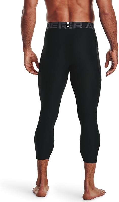 Under Armour Mens HeatGear Armour 3/4 Leggings - Image 4