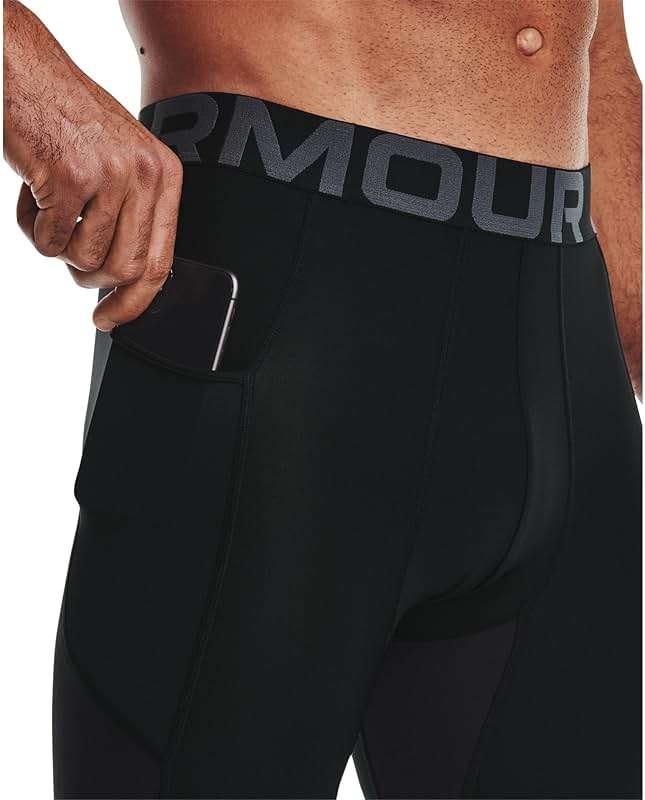 Under Armour Mens HeatGear Armour 3/4 Leggings - Image 6