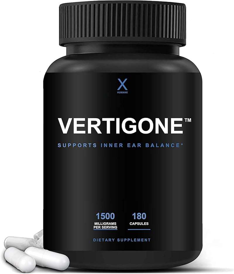 HUMANX VertiGone - Vertigo Relief - Time-Tested Ingredients - Ancient Natural Inner Ear Balance Supplement - Relieves Dizziness, Nausea, Spinning & Swaying Sensations - Non GMO - Dizzy Aid Pills - Image 1