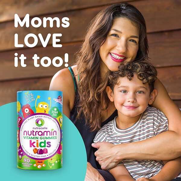 Nutracelle NUTRAMIN Sugar-Free, Allergen-Free 100% Vegan Gummy Multivitamins for Kids - Great Tasting Natural Gummies Your Kids Will Love - 90 Count Bottle - Image 11