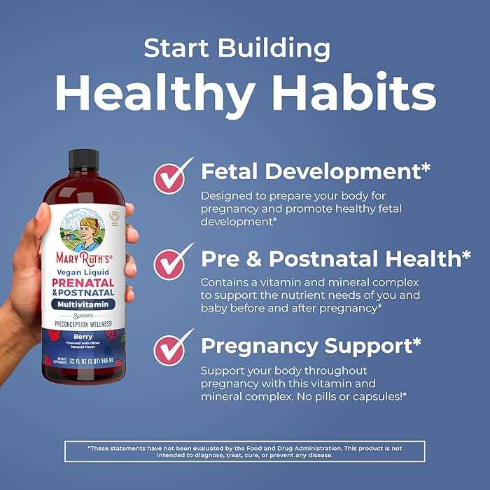 MARYRUTH'S Postnatal & Prenatal Liquid Multivitamin for Women | Selenium | Folate | Healthy Fetal Development | Prenatal Vitamins | Vegan | Non-GMO | Sugar Free | Gluten Free | 32 oz - Image 6