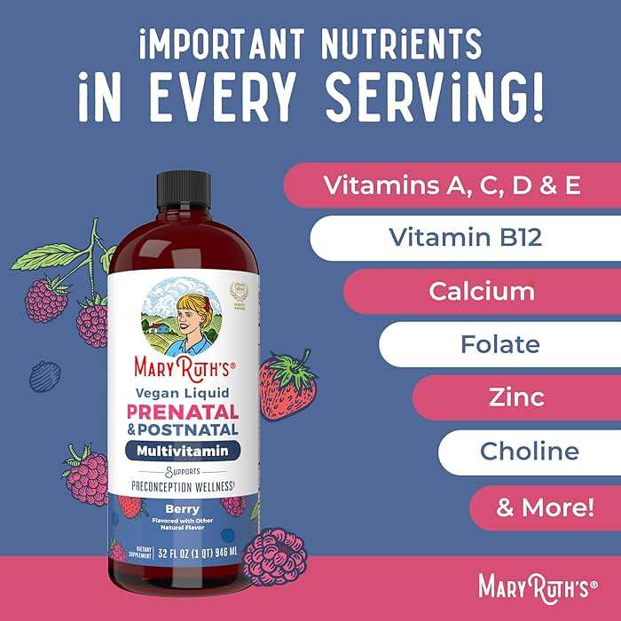 MARYRUTH'S Postnatal & Prenatal Liquid Multivitamin for Women | Selenium | Folate | Healthy Fetal Development | Prenatal Vitamins | Vegan | Non-GMO | Sugar Free | Gluten Free | 32 oz - Image 8