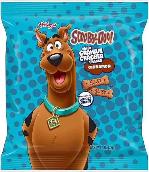 Kellogg's Scooby-Doo! Graham Cracker Snacks, Cinnamon, Made with Whole Grain, (1 Oz Bag), 40 Bags - Image 8