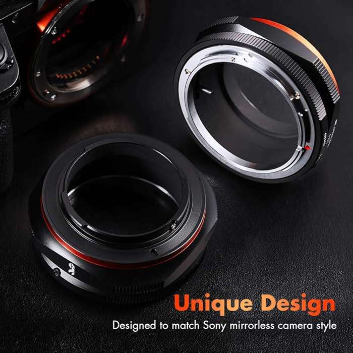 K&F CONCEPT FD to E Mount Lens Mount Adapter Plus, Manual FD FL Lens Adapter with Matting Varnish Design Compatible with Sony E Mount Cameras - Image 6
