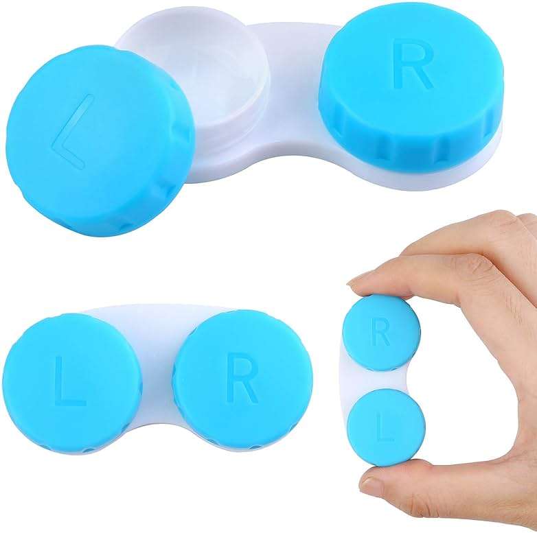 Elcoho 36 Pack Colorful Contact Lens Case Left/Right Contact Lens Soak Storage Contact Lens Travel Container, 4 Colors - Image 4