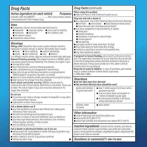 Amazon Basic Care Ibuprofen Tablets, 200 mg, Pain Reliever and Fever Reducer, For Headache, Muscular Aches, Arthritis, Backache, Menstrual Pain, 100 Count (Pack of 1) - Image 5