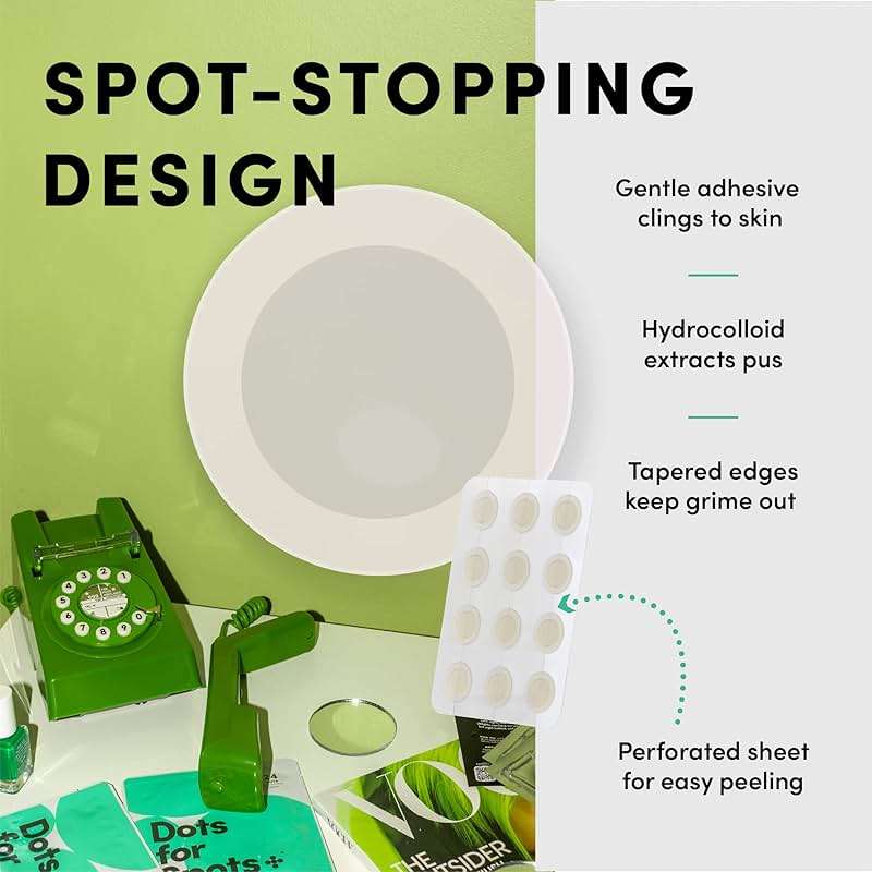 Dots for Spots Pimple Patches For Face - Fast Acting, Translucent Hydrocolloid Zit Patches that Unclog Pores Korean Skin Care - Vegan, Cruelty Free - (60 count) - Image 7