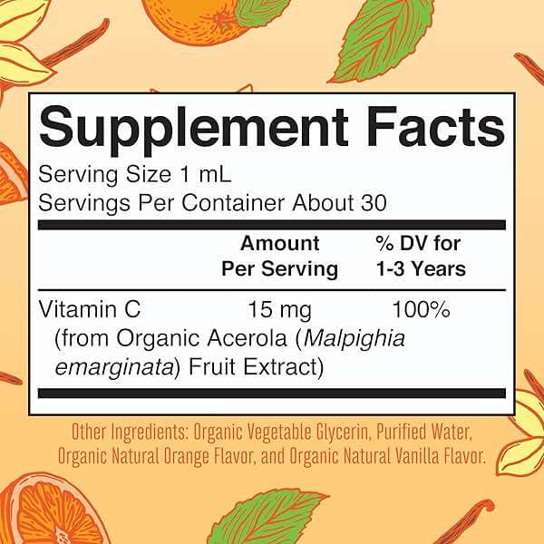 MARYRUTH'S Organic Toddler Vitamin C Drops for Immunity | Ages 1-3 Years | 15 mg Per Serving | Vitamin C for Immune Support & Overall Health | Vegan | Sugar Free | Gluten Free | Non-GMO | 30 Servings - Image 2