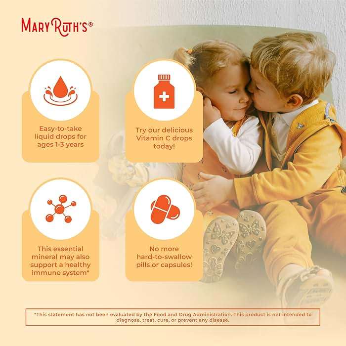 MARYRUTH'S Organic Toddler Vitamin C Drops for Immunity | Ages 1-3 Years | 15 mg Per Serving | Vitamin C for Immune Support & Overall Health | Vegan | Sugar Free | Gluten Free | Non-GMO | 30 Servings - Image 6