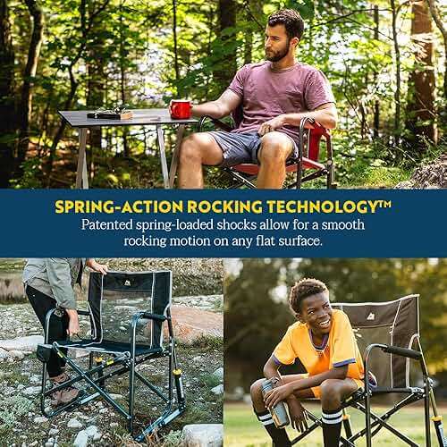GCI Outdoor Freestyle Rocker Outdoor Rocking Chair with Beverage Holder - Image 4