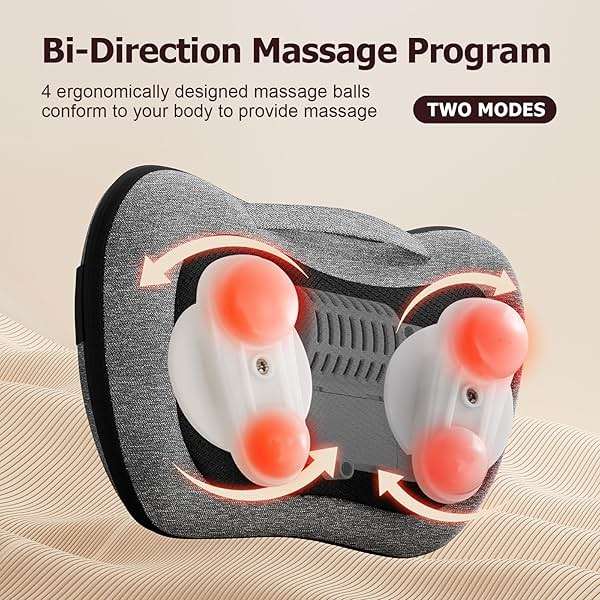 VIKTOR JURGEN Fathers Day Dad Gifts, Shiatsu Back Massager with Heat – Deep Tissue Massage for Neck, Shoulder, Back Pain Relief, Electric Kneading 3D Massage Pillow Gifts for Men Women Mom, Christmas - Image 9