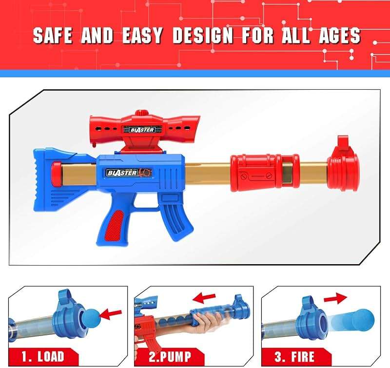 YEEBAY Target Game Set for Age 6, 7, 8,9,10+ Year Old Kids, Boys, Active Play Game with Soft Foam Balls and Scoring Target - Image 2