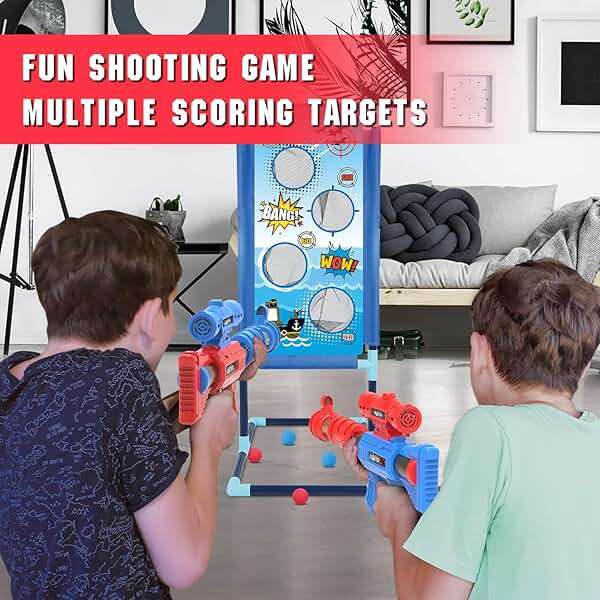 YEEBAY Target Game Set for Age 6, 7, 8,9,10+ Year Old Kids, Boys, Active Play Game with Soft Foam Balls and Scoring Target - Image 6
