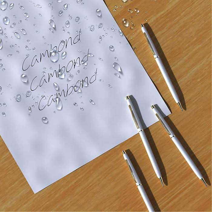 Cambond Slim Ballpoint Pens Bulk - Black Ink 1.0mm Medium Point Retractable Metal Pen for Police Uniform, Flight Attendant & Office, 10 Pack (White) - Image 9