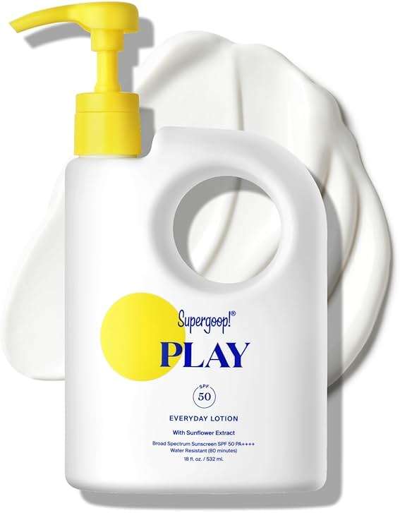 Supergoop! PLAY Everyday Lotion - Broad Spectrum Body & Face Sunscreen - Great for Active Days - Fast Absorbing, Water & Sweat Resistant - Image 1