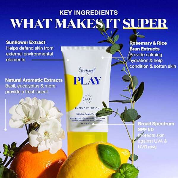 Supergoop! PLAY Everyday Lotion - Broad Spectrum Body & Face Sunscreen - Great for Active Days - Fast Absorbing, Water & Sweat Resistant - Image 5