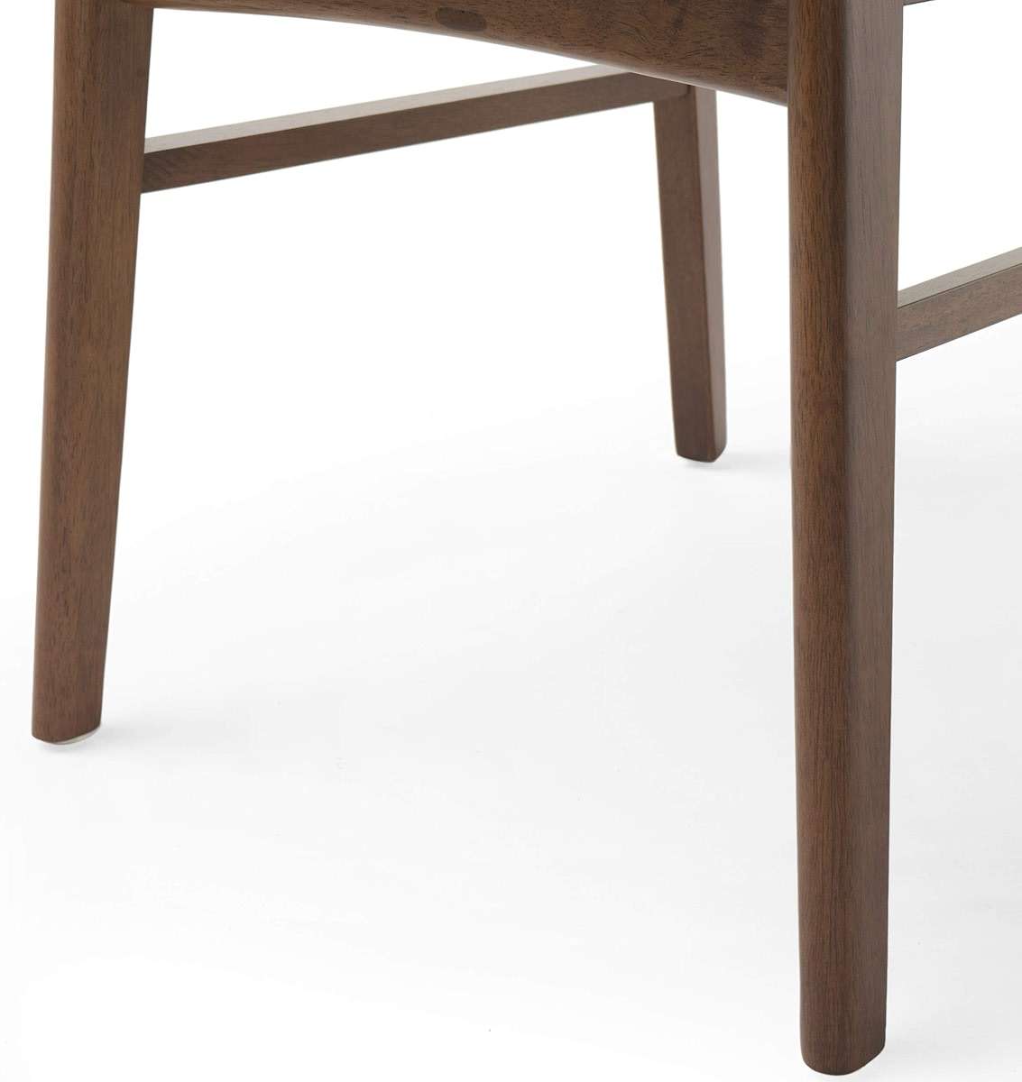 Christopher Knight Home Frances Mid-Century Modern Dining Chairs (Set of 4), 100% Polyester and Rubber Wood, Dark Gray, Walnut - Image 7