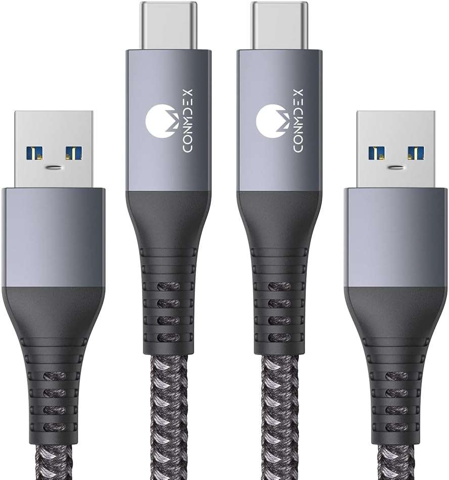 CONMDEX Android Auto USB Cable [Upgrade, 3ft, 2-Pack] 10Gbps USB 3.1 Gen 2 Data Transfer, 3A Fast Charging USB A to Type C Cord, Reliable CarPlay Cable for iPhone 17/16 Pro Max, Galaxy S25/S24 Ultra - Image 1