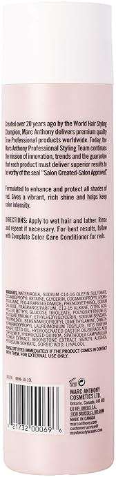 Marc Anthony Complete Color Care Shampoo for Reds, 8 Ounces - Image 2