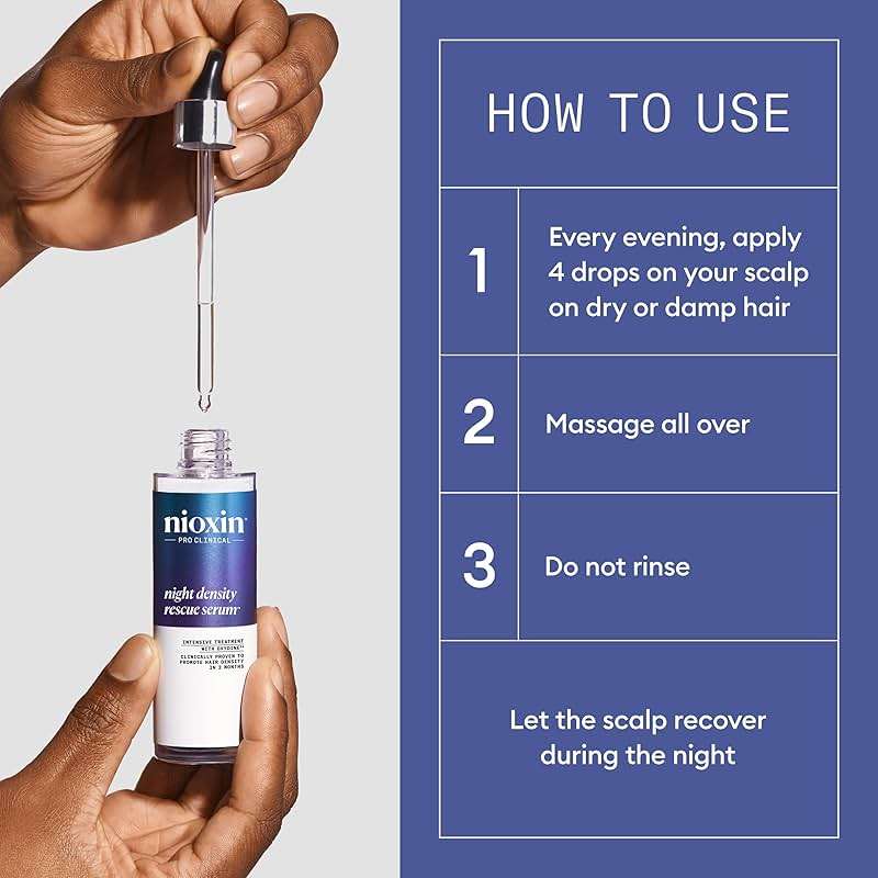 Nioxin Night Density Rescue Serum | Overnight Hair Thickening Serum | Protects Against Hair Breakage | Intensive Treatment with Oxydine | 2.4 Fl oz. - Image 6