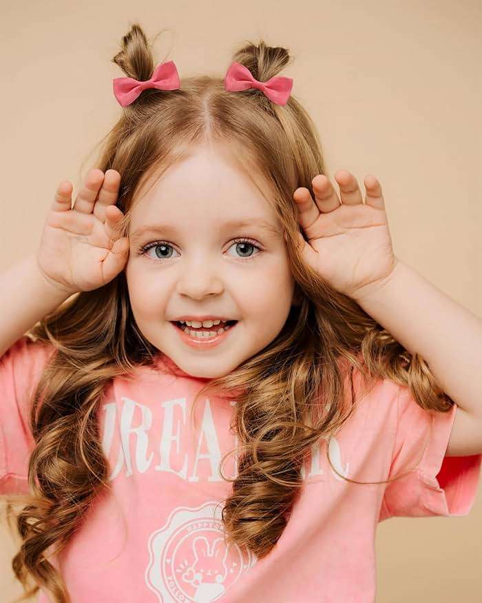 40PCS 2 Inches Baby Girls Hair Bows Ties Mini Boutique Elastic Hair Rubber Ribbon Hair Band Accessories for Kids Toddlers Infants (40 PCS), Multi-colored - Image 8