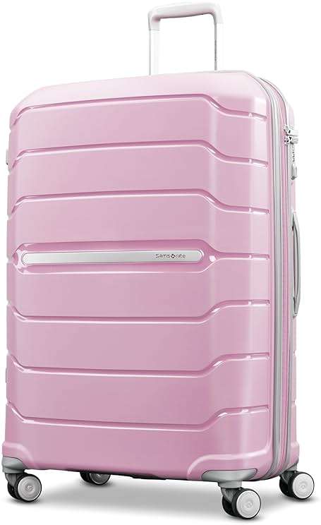 Samsonite Freeform Large Checked Luggage with Dual 360° Spinner Wheels - TSA Lock, Airline-Approved - Lightweight Durable Polypropylene Expandable Hardshell - Pink Rose - Image 2