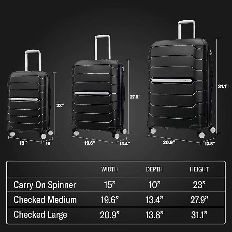Samsonite Freeform Large Checked Luggage with Dual 360° Spinner Wheels - TSA Lock, Airline-Approved - Lightweight Durable Polypropylene Expandable Hardshell - Pink Rose - Image 9