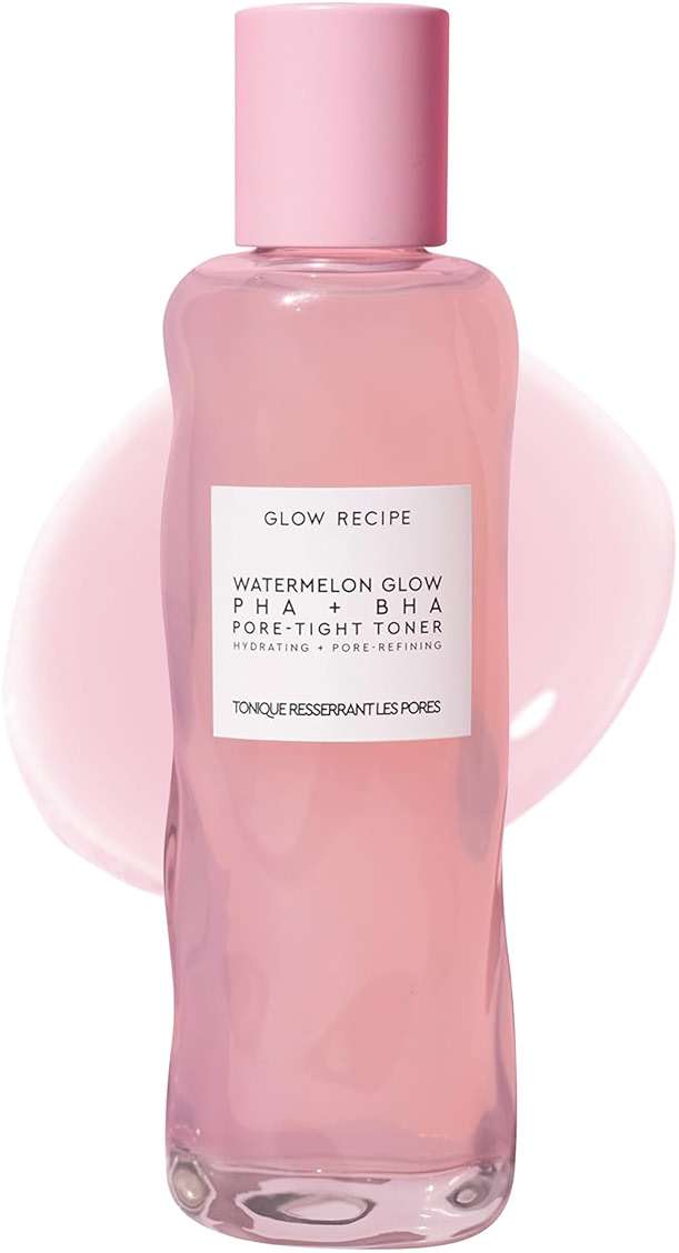 Glow Recipe PHA + BHA Face Toner, Korean Exfoliating Toner for Pores, Gentle Chemical Exfoliant + Hydrating Toner, Watermelon, Cactus Water + Glycerin (150ml) - Image 1
