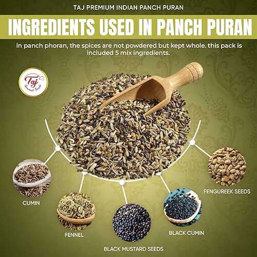 TAJ Premium Indian Panch Puran (5 Spice Blend), (3 Ounce) - Image 5