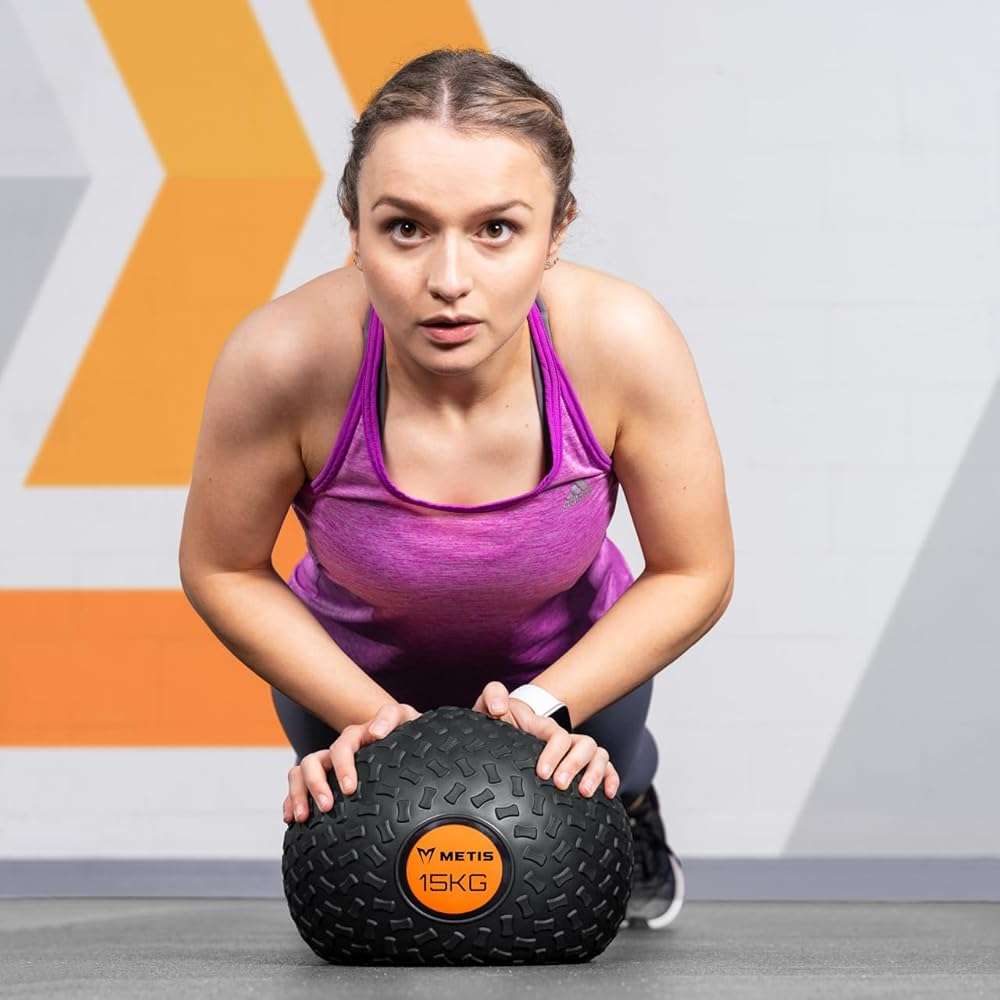 METIS Fitness Slam Balls [7lbs-66lbs] | Build Strength and Improve Fitness with Bounce-Resistant Slam Balls - Available Individually or as a Set - Image 4