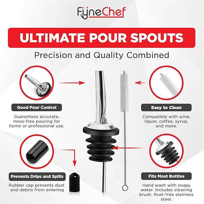 48 Pack Stainless Steel Bottle Pourers for Alcohol, Liquor, and Wine - Bar Accessories, Spouts for Bottles and Dispensers - Image 6