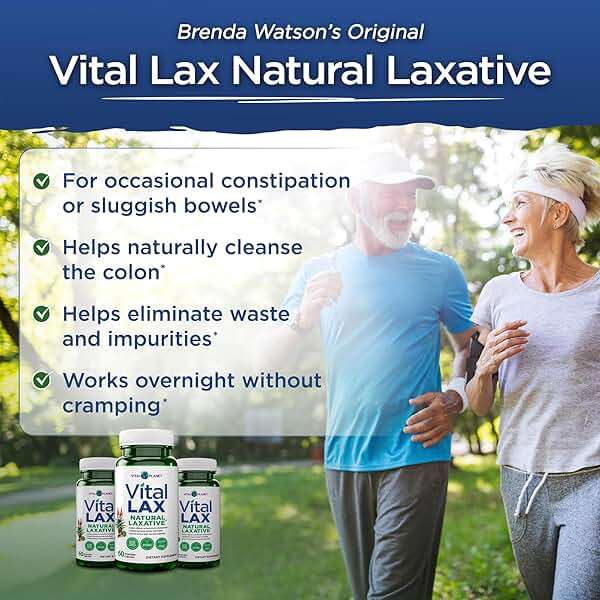 Vital Planet - Vital Lax Natural Laxative Cleanse Supplement for Occasional Constipation, with Magnesium Hydroxide, Slippery Elm, Aloe, and Triphala to Support Bowel Regularity 60 Capsules - Image 4