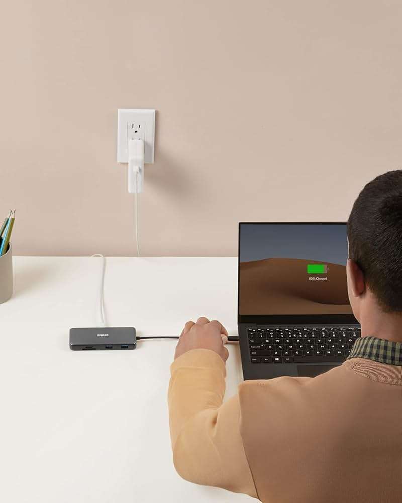 Anker USB C Hub with Ethernet, 8-in-1 Multiport Ethernet Adapter with 4K 60Hz HDMI Port, 85W Power Delivery, 10Gbps USB C and 2 A Data Ports, microSD SD Card Reader, for MacBook Pro/XPS/iPad and More - Image 7