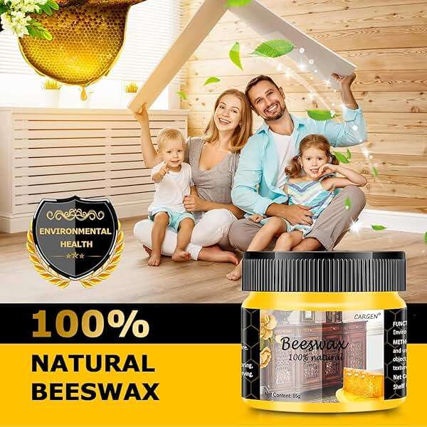 CARGEN Beeswax Wood Polish - Furniture Conditioner and Cleaner for Wood | Restores Aged Furniture, Enhances Grain Depth Shine, Protective Wax for Cabinets, Tables, Furniture, Hardwood Surfaces, 3PCS - Image 3