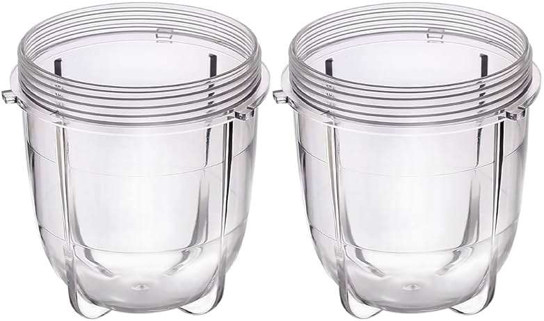 Joyparts Replacement Parts Cups Accessory Compatible with Original Magic Bullet 250W MB1001 Blender (2 12oz cups) - Image 1