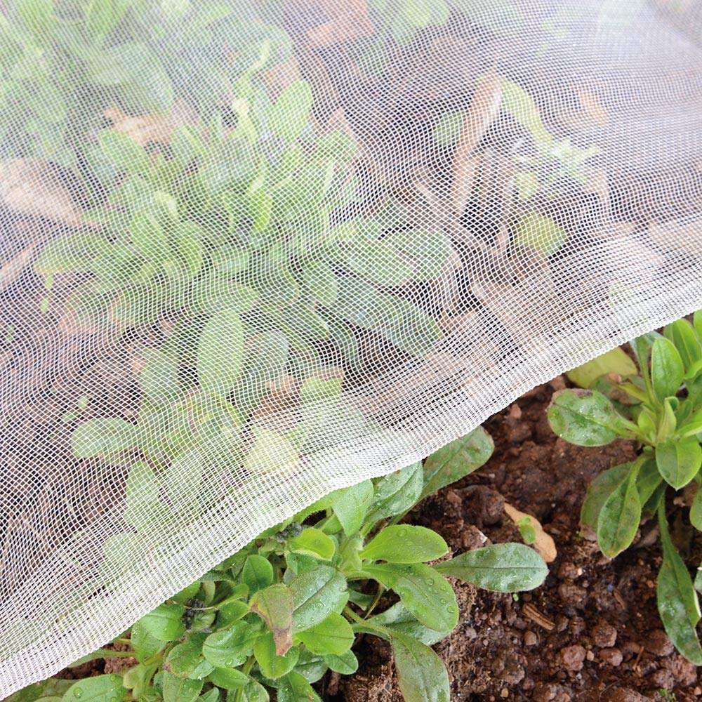 Garden Netting Pest Barrier: 4'x10' Fine Bug Netting for Garden Protection Row Cover Raised Bed Screen Mesh Greenhouse Mosquito Net, Protecting Tree Plants Vegetable Flowers Fruits - Image 1